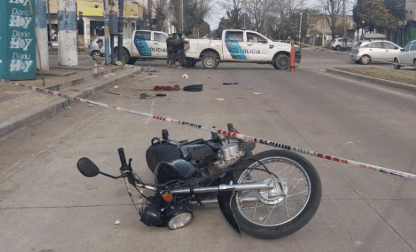 La Plata: motociclista murió tras accidentarse en una persecución&nbsp;policial