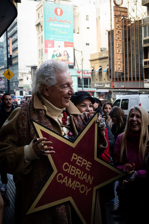 Pepe Cibrián fue distinguido con una estrella en la avenida&nbsp;Corrientes
